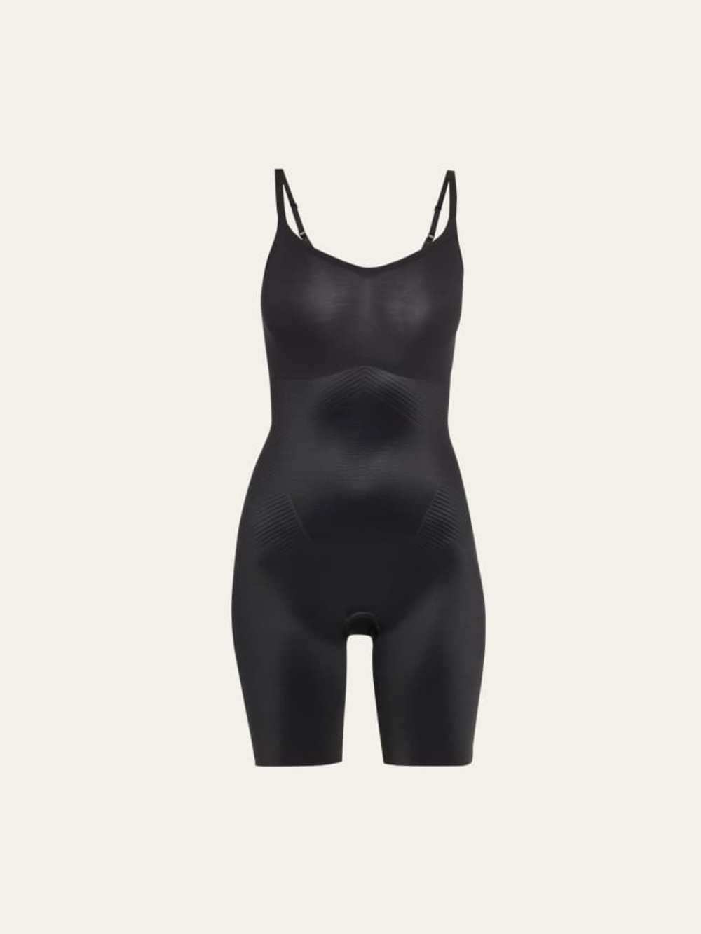 Spanx Mid Thigh Black Shaping Bodysuit - NWT